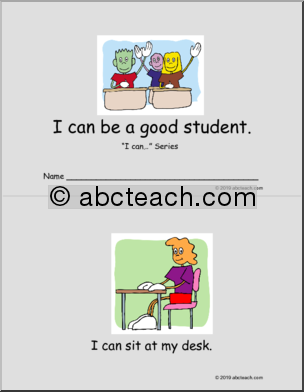 I Can be a Good Student Booklet (color)