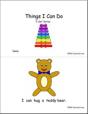 Early Reader: “I can… ” (color)