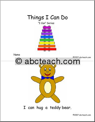 Early Reader: “I can… ” (color)