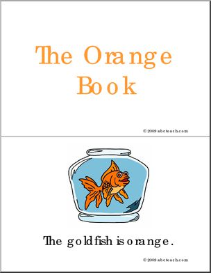 Early Reader Booklet: Colors – The Orange Book