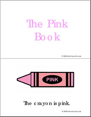 Early Reader Booklet: Colors – The Pink Book