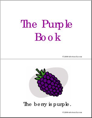 Early Reader Booklet: Colors – The Purple Book