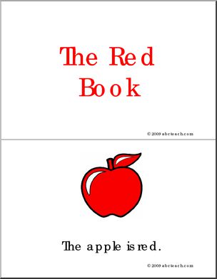 Early Reader Booklet: Colors – The Red Book