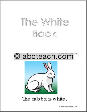 Early Reader Booklet: Colors – The White Book