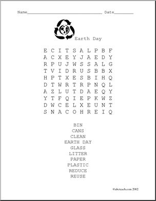 Word Search: Earth Day (2)