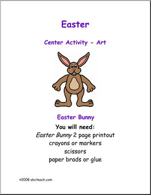 Learning Center: Easter – Make a Bunny