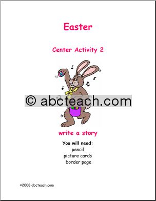 Learning Center: Easter  – story prompt