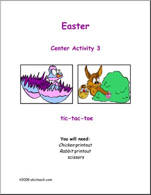 Learning Center: Easter – Tic Tac Toe