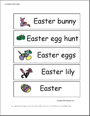 Word Wall: Easter (pictures)