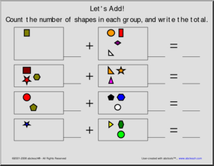 Addition to 10 (pre-k/primary) 1 Worksheet