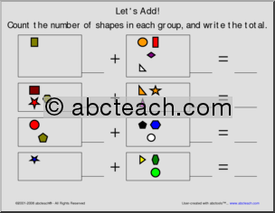 Addition to 10 (pre-k/primary) 1 Worksheet