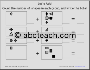 Addition to 10 (pre-k/primary) 3 Worksheet