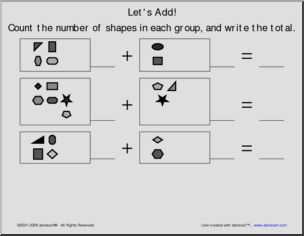 Addition to 10 (pre-k/primary) 4 Worksheet