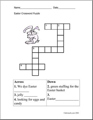 Crossword: Easter (easy)