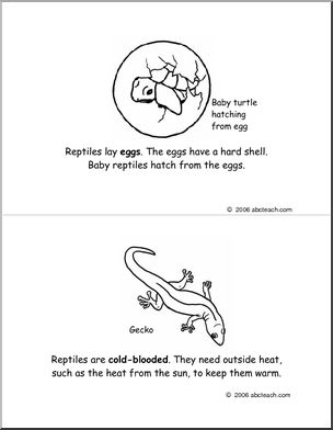 Early Reader: Reptiles (b/w)
