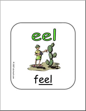 Word Family – EEL Words Sign