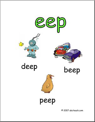 Word Family – EEP Words Poster
