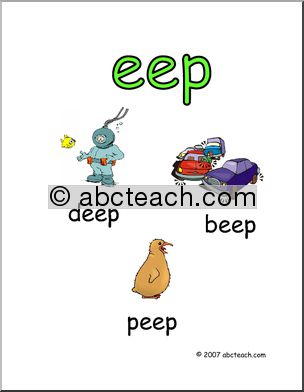 Word Family – EEP Words Poster
