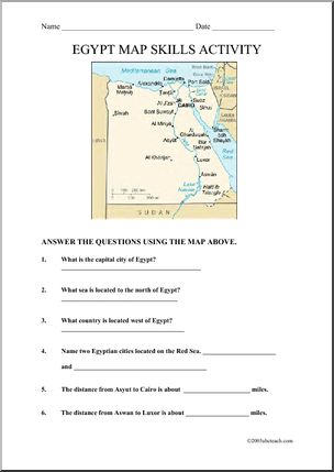 Map Skills: Egypt