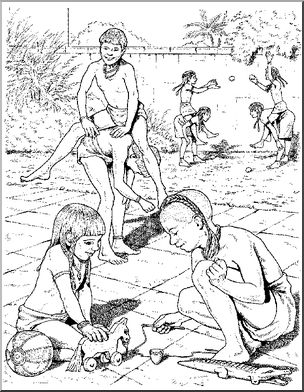 Coloring Page: Egypt – Children