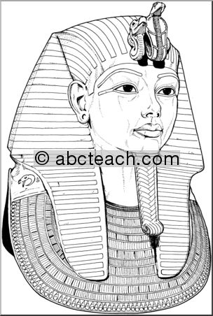 Coloring Page: Egypt – King Tut