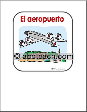 Spanish: Poster – El Aeropuerto (elementaria)