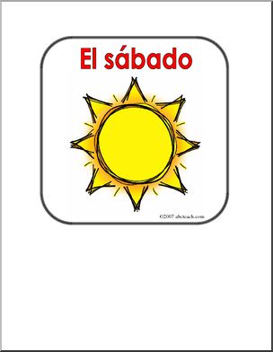 Spanish: Poster – “El sÂ·bado” (elementaria)