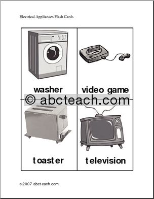 Flashcards: Electrical Appliances