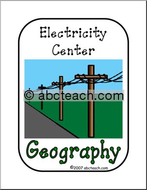 Center Sign: Electric Center – Geography
