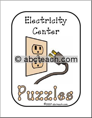 Center Sign: Electric Center – Puzzles