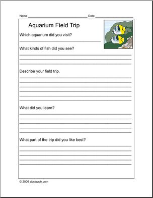 Report Form: Field Trip – Aquarium (elem)
