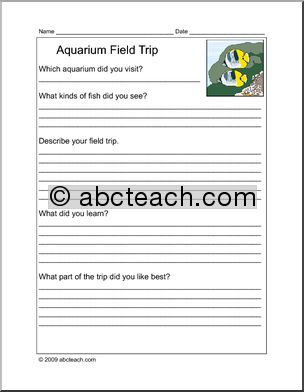 Report Form: Field Trip – Aquarium (elem)