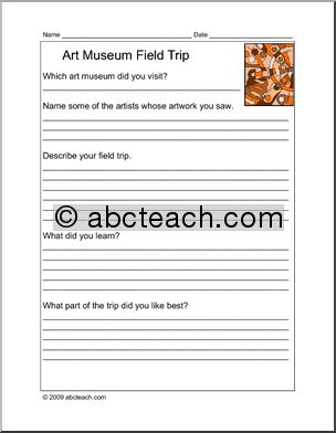 Report Form: Field Trip – Art Museum (elem)