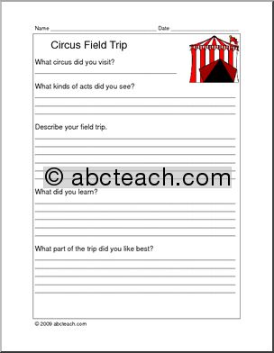 Report Form: Field Trip – Circus (elementary)