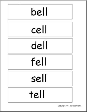 “ell” words’ Word Wall