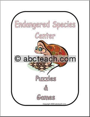 Center Sign: Endangered Species – Puzzles and Games