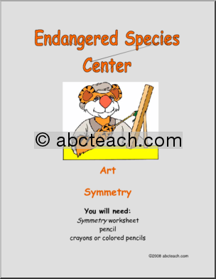 Learning Center: Endangered Animal Symmetry (elem)