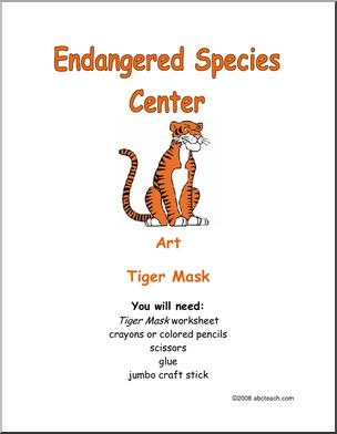 Learning Center: Endangered Animal Tiger Mask (primary)