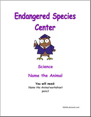 Learning Center: Endangered Animal Matching (primary)