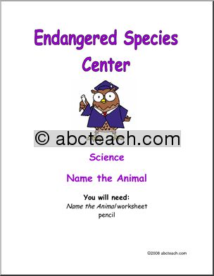 Learning Center: Endangered Animal Matching (primary)