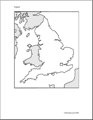 Map and Flag: England