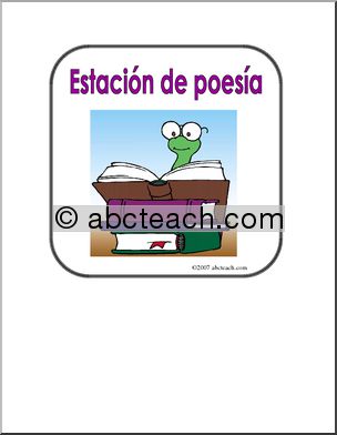 Spanish: Poster – “EstaciÃ›n de poesÃŒa” (elementaria)