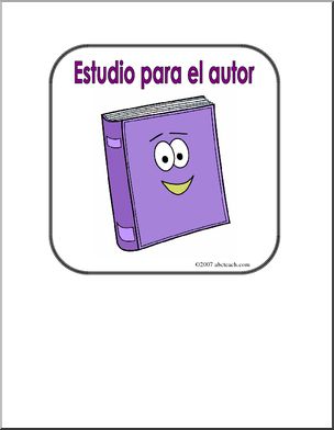 Spanish: Poster – “EstaciÃ›n para el autor” (elementaria)