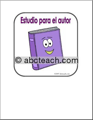 Spanish: Poster – “EstaciÃ›n para el autor” (elementaria)