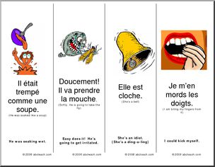 French: Bookmarks – expressions (set 2)