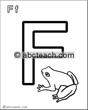 Coloring Page: Alphabet- F