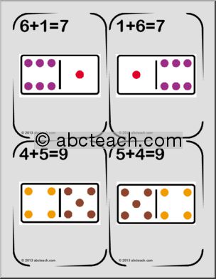 Math: Addition Fact Families – “Go Fish” Game