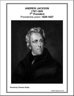 Poster:  7th President – Andrew Jackson