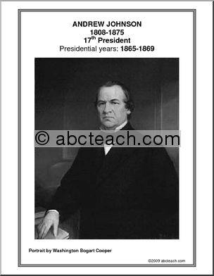 Poster: 17th President – Andrew Johnson