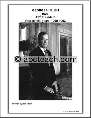 Poster: 41st President – George H. Bush